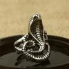 New Retro Punk Cobra Exaggerated Fashion Jewelry Ring for Men and Women