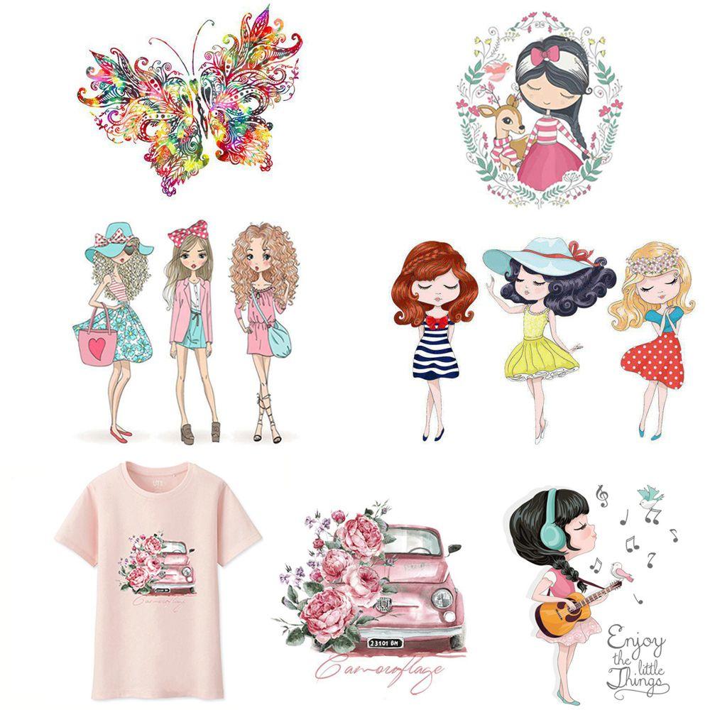 

Нашивки Наклейки для глажки Футболки Аппликации Утюгом Нашивки Термопереносы Наклейки Декор для одежды