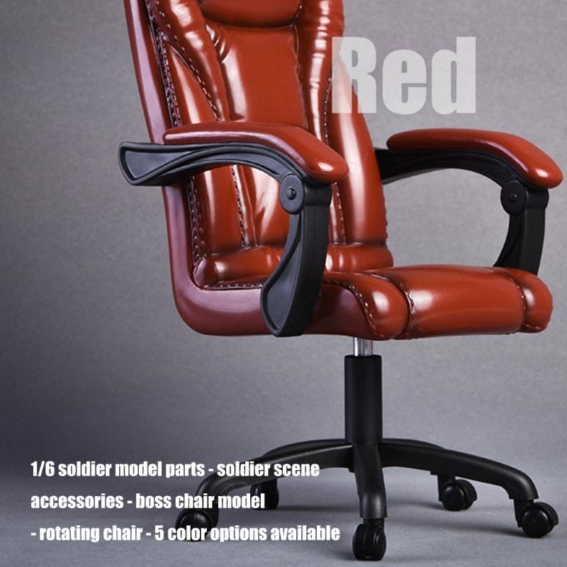 360 Degree Rotating Executive Seat Office Chair For 1/6 Soldier Action Figure Scene Display Furniture for Collector