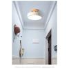 1/2/5pcs Three-Color Dimming Ceiling Light LED Flush Mount Ceiling Lamp Wrought Acrylic Lampshade Round Wood Lamp Holder Study