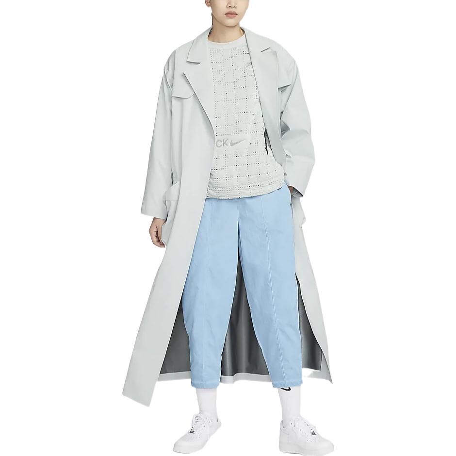 New Nike Trench Coats Women's Light Silver DV8231-034