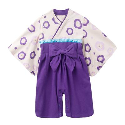 Hakama Strampler für Größe für [nobistar] Mädchen, 70, 60, 80, Mädchen, Neugeborene, Babys, Kinder, Babys, Kinder, Kinderfest, ky37301-80-UPUR