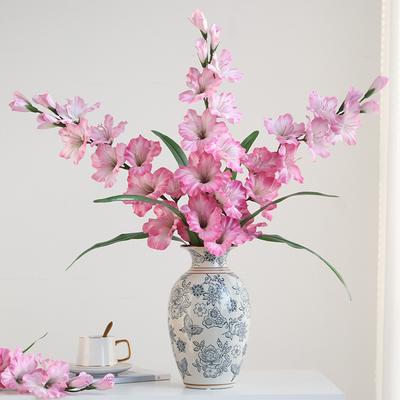 Simulated Flower Single Branch Sword Orchid Simulated Flower Home Living Room Dining Table Decoration Wedding Photography Props