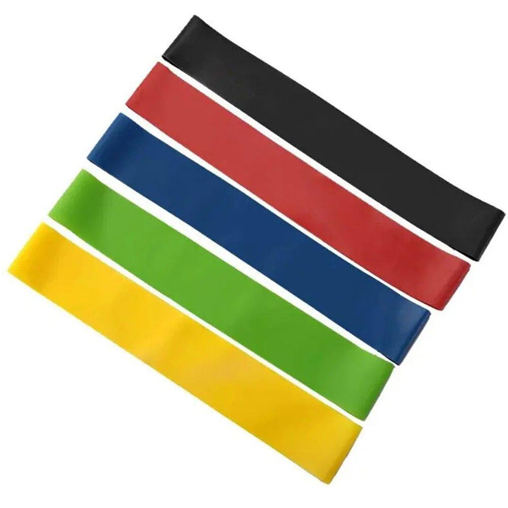 

5 шт. эластичный пояс для йоги, натяжение, резиновый пояс сопротивления для тренировок в спортзале, приседаний, растяжки бедер, тренировочный пояс