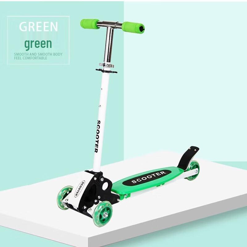 WEZHO Foldable Kids Scooter with LED Wheels