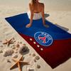 Paris Saint-Germain Football Crest Beach Towel, Quick-drying, Easy to Care for, Use for Both Fitness and Beach Vacations,Sports Essential Fan Gift