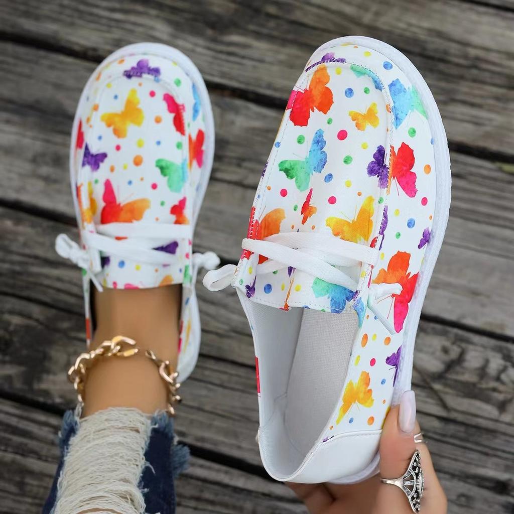 Canvas single shoes women's low-top casual shoes women's comfortable one-pedal lazy shoes women's variety of optional