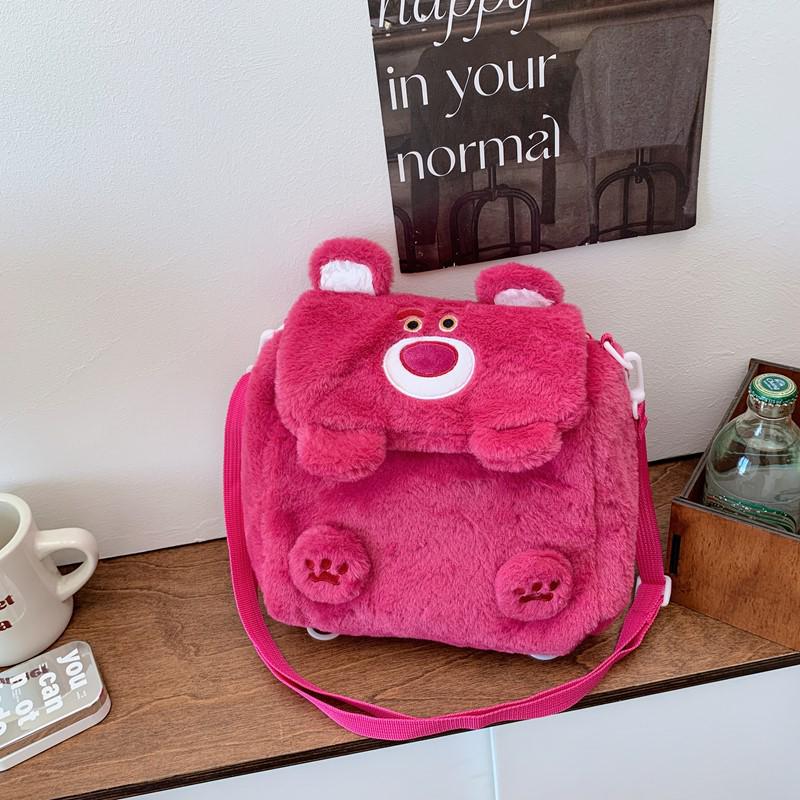 

Милая плюшевая сумка через плечо в японском стиле для девочек