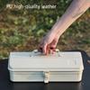 Metal Tool Box With Sticker Small Toolbox Portable Handheld Metal Storage Box Hip Roof Metal Tool Box for Outdoor