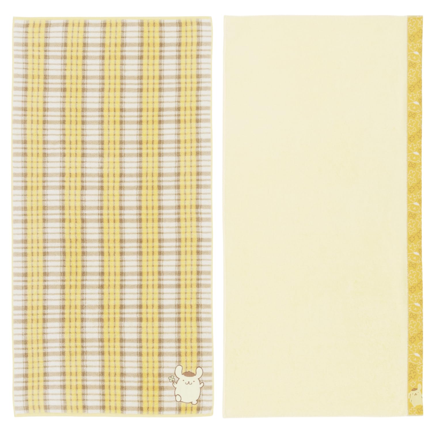 

Towel Institute Bath Towel Pom Pom Purin Set of High Speed Less Sanrio Gift Japan Technology [Sanrio Characters] #meet 2, Fluffy, Absorption, 100%