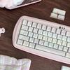 Strawberry Milkshake Pink Cute Girly Keycaps - High-Quality Dye-Sublimation for Mechanical Keyboards