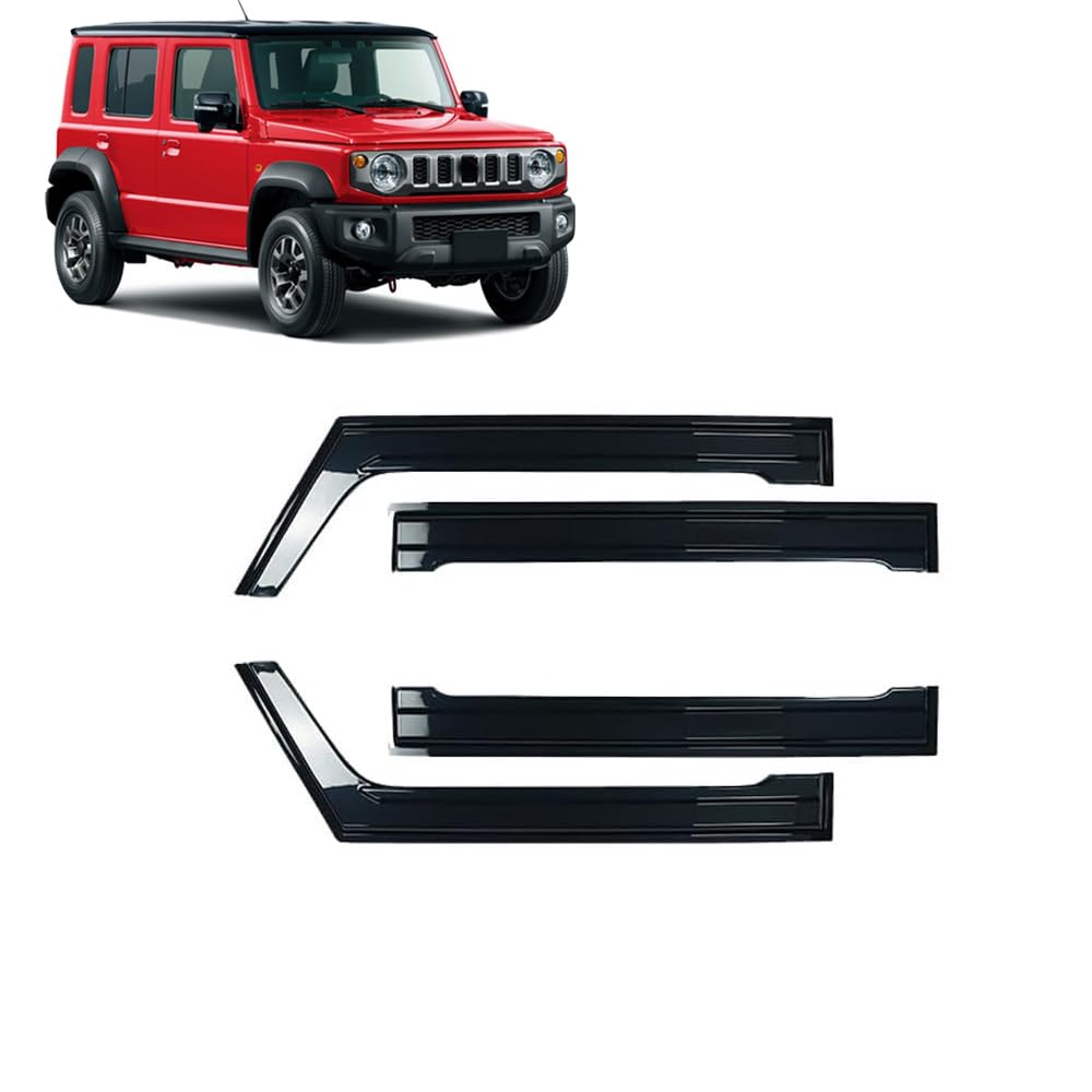 For the New Jimny Nomad JC74 2025 Custom Window Side and Door Visors Made of PC and Jimny Nomad Door Visors and 5-Door (April onwards) Parts Visors,