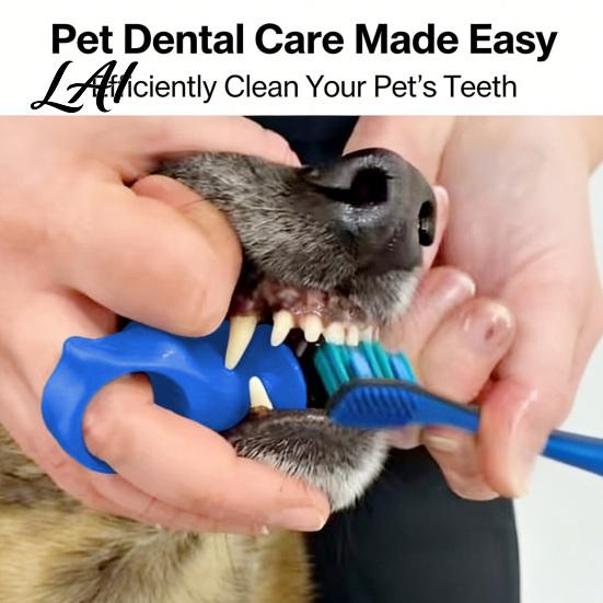 Pet Oral Health Care Toothbrushing Assistant for Dogs Cats Silicone Bite Block Tool to Allow Puppy Teeth Cleaning Supplies You Brush Your Pet's