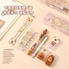 1set Capybara Stationery Set Ruler Ballpoint Pen Gel Pen Correction Tape Sticky Note Pencil Case Cute Stationery Gifts Wholesale