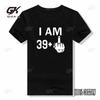 Unisex T Shirt I Am 39 Middle Finger 40th Cool Funny Birthday Gifts Idea Cotton T Shirts Man Husband Daddy Fathers Day Present