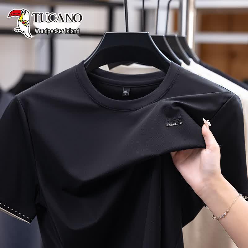 TUCANO Men s 2026 Summer Lightweight Short Sleeve T-Shirt 4XL темно-синий