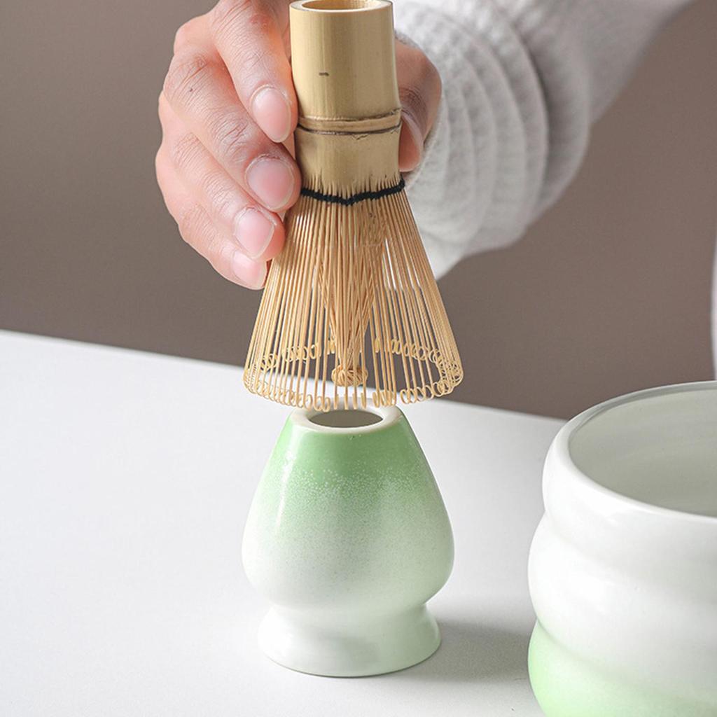 Zestaw 7 sztuk do ubijania matchy Zestaw narzędzi do matchy Zestaw trzepaczki i miseczki Japoński zestaw do herbaty z sitkiem Uchwytem na łyżeczkę Nabierką Dla Kobiet Mężczyzn Miłośnika Herbaty