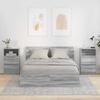 Nightstands 2 pcs Grey Sonoma 40 x 30 x 67 cm Particleboard