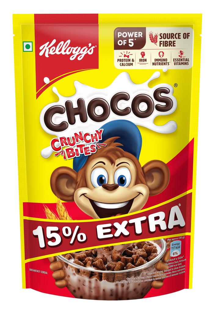 Chocos Crunchy Bites, 431g & Corn Flakes with Real Honey, 345g