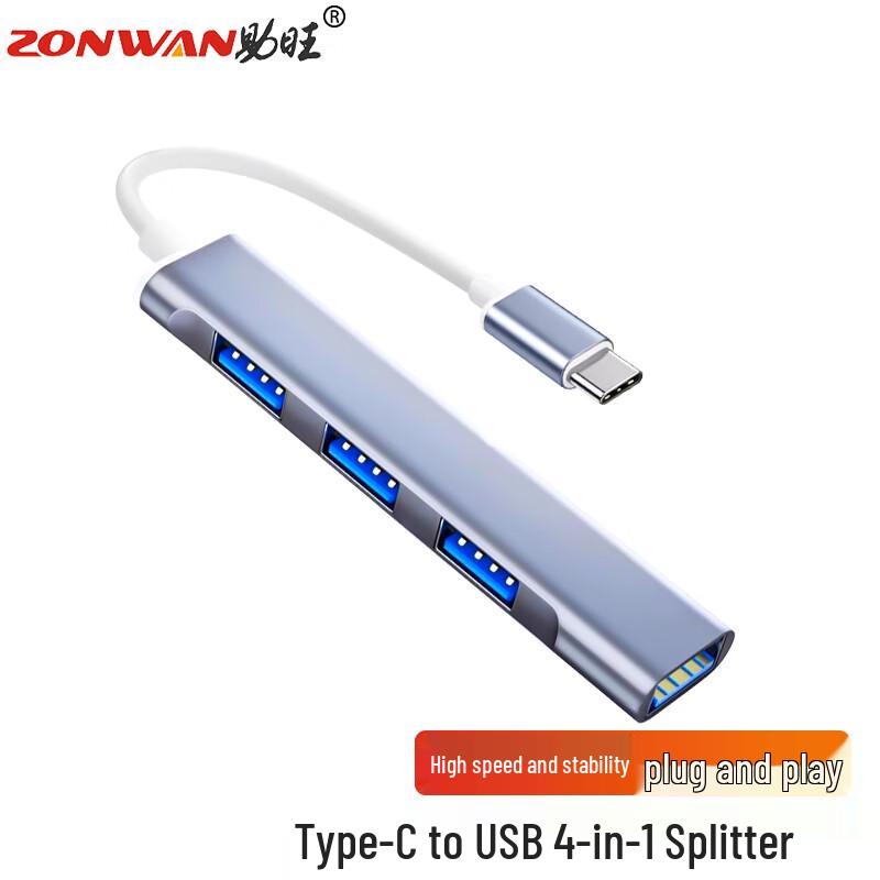 Zonwan Multi-Port USB/Type-C Hub & Docking Station