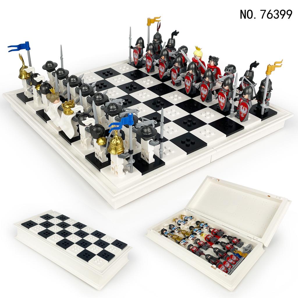 MOC Medieval Series Dream Castle Chessboard Building Block Toys