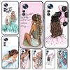 Familie Mom Girl Women Case For Xiaomi 13T Pro 12T 11T 12 14 13 Lite 12X POCO F5 X3 X5 Pro X4 F4 M5 M5s F3 Cover