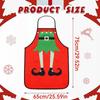 Verstellbare Design-Küchenschürze Lebkuchenmann Kochschürze Weihnachtsschürze Weihnachtsfeier