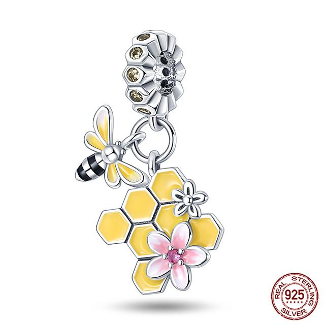 Fashion 925 Silver Colorful Butterfly Dragonfly Hummingbird Spring Series Charms Beads Fit Fasion 925 Bracelet Jewelry