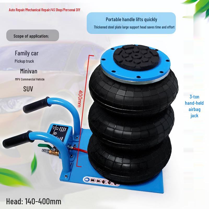 

3-тонный пневматический домкрат - Пневматический ручной надувной домкрат