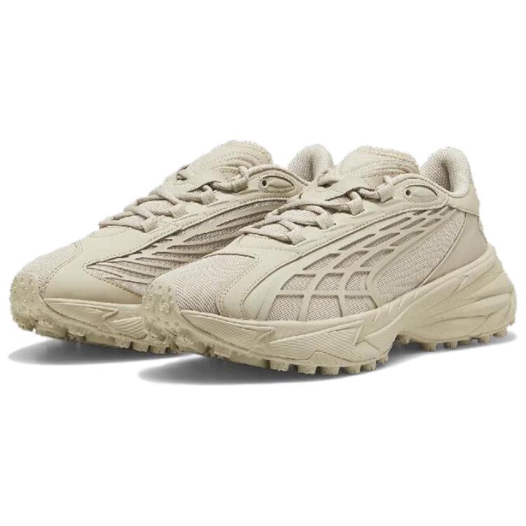 Puma Spirex Fashion Comfortable Non-Slip Wear-Resistant Low-Top Casual Running Shoes Unisex Sneakers Off-White 396434-04