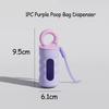 Portable Dog Poop Bag Dispenser with Hanging Rope Screw-on Lid Dogs Cats Waste Bag Box for Outdoor Activities Pets Accessories
