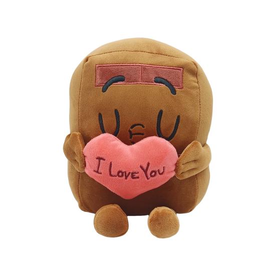 

Плюшевая игрушка-кукла «Любовь к шоколадным блинам» для детей, мягкая подушка в виде животного, милый вышитый дизайн, плюшевая игрушка в подарок любителям шоколадных блинов A
