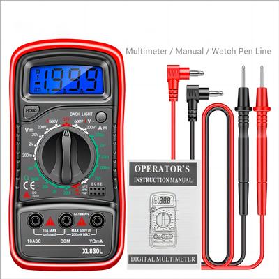 Digital-Multimeter Messgeräte AC DC Spannung Meter Multi Tester Amperemeter Voltmeter 3 In 1 Werkzeuge Für Elektriker XL830l