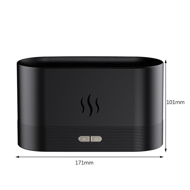 Portable USB Essential Oil Diffuser Ultrasonic Humidifier Home Office Flame Effect Air Freshener Fragrance Sooth Sleep Atomizer