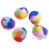 5pcs/set Colorful Cat Training Mute Ball Soft Pet Cat Throwing Ball Plush Cat Toys Ball  Self Happy