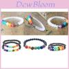 Atemberaubendes 2020 Neues Schwarzes Stein Synthetisches Yoga Armband mit Buntem Elefanten Design