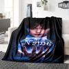 Custom Name Wednesday Theme Printed Blanket - Perfect for Couch, Bed, Travel & Outdoor Use | Machine Washable, Cozy & Durable.