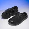 Summer Mens Casual Shoes Mesh Breathable Half Slippers Fashion Walking Sneakers Handmade Male Sandals Lightweight Non-slip Clogs