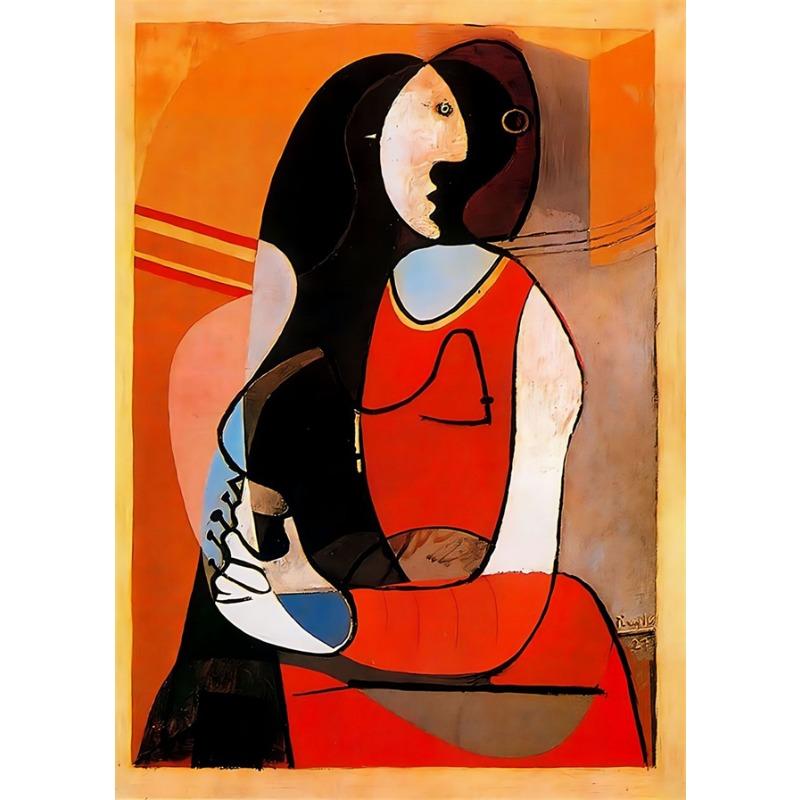 Künstler Pablo Picasso Klassische Kunst Leinwandgemälde Drucke Poster Kubistischer Stil Abstraktes Charakter Wandkunst Gemälde für Heimdekoration