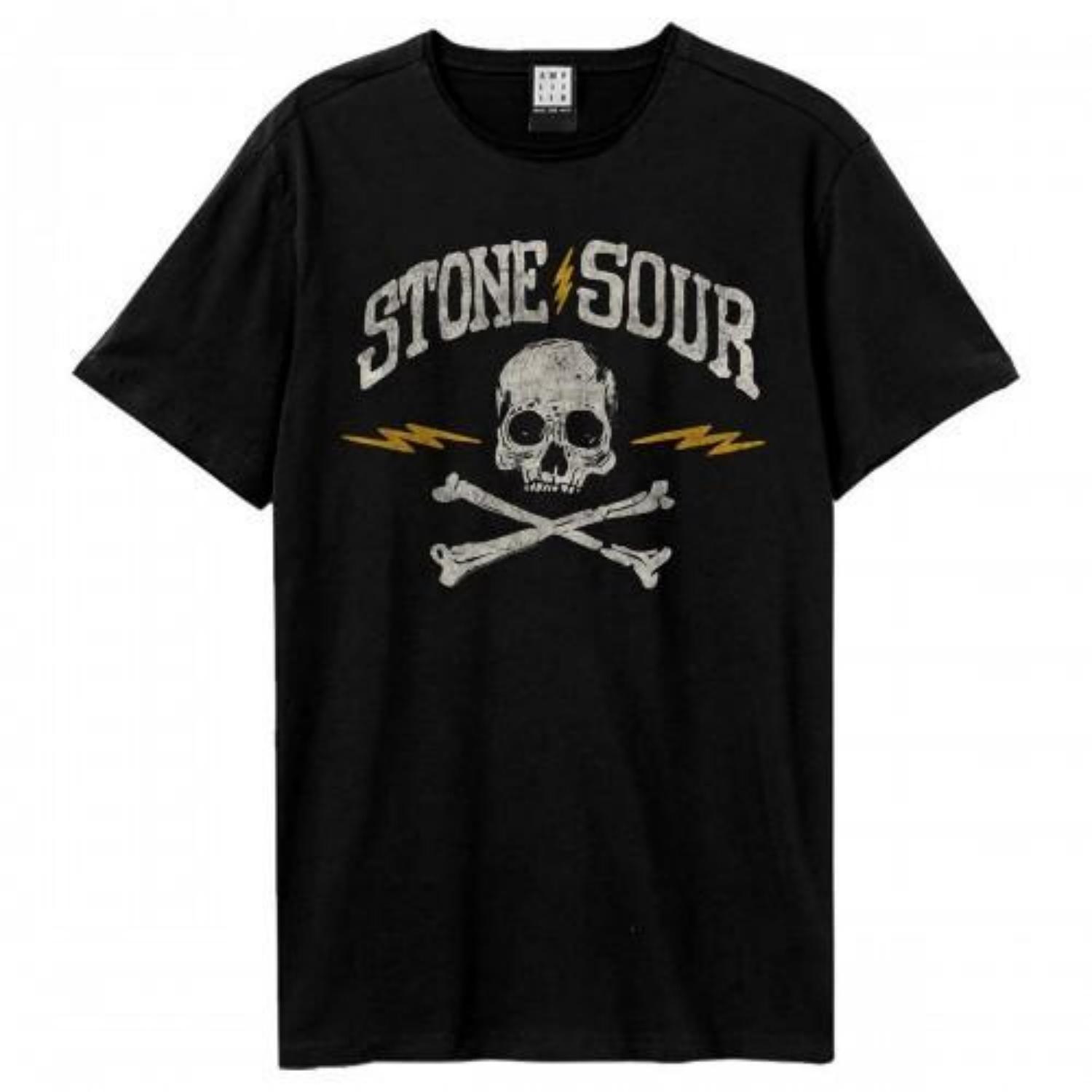 Amplified Unisex Adult Skull Stone Sour T-Shirt S