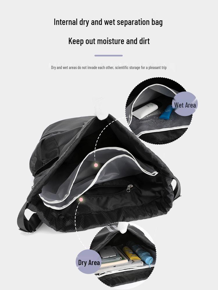 Portable Fitness Drawstring Backpack for Sports, Training, and Events