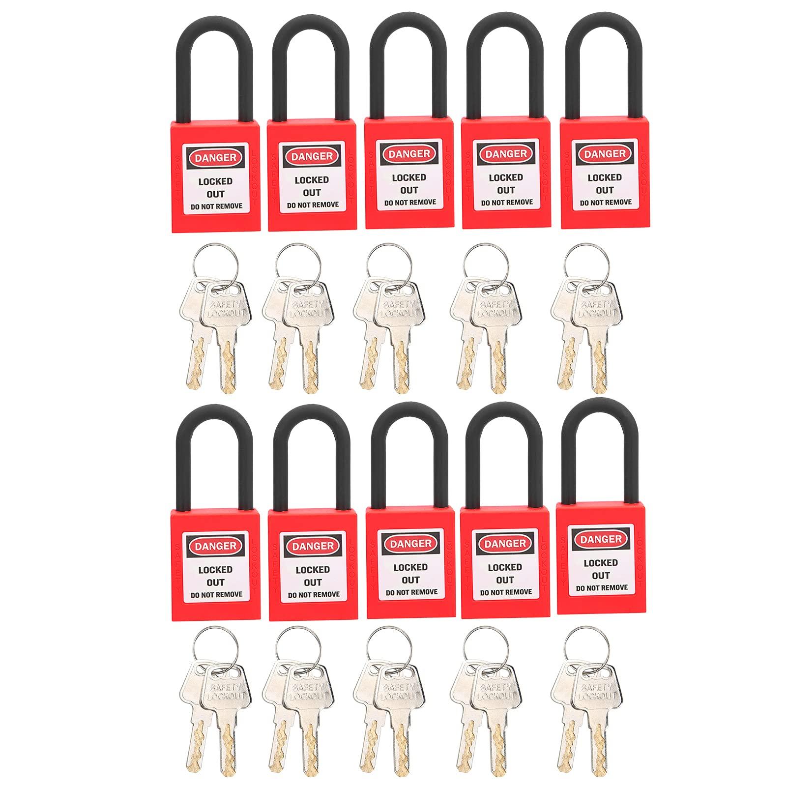 

Lockout Tagout Lock Safety Padlock Insulation Lockout Lock Lockout Padlock Mechanical Equipment Zerodis. (Red)