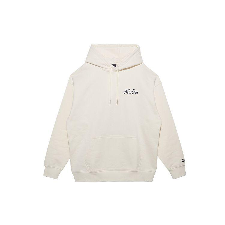 New Era SS22 Cartoon Hot Dog Letter Pattern Pullover American Sweatshirt Unisex Sweatshirt Beige 13353725