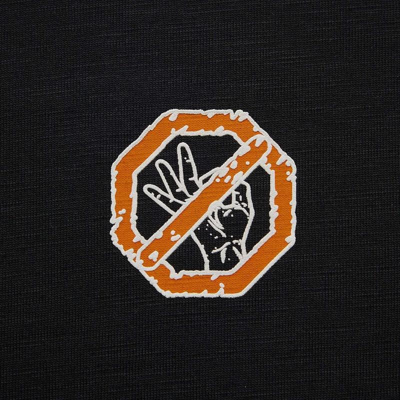 Li Ning Anti-Five Basketball Series Letter Print Crew Neck Comfortable Breathable Short Sleeve T-Shirt Men Tops Black AHSU575-4