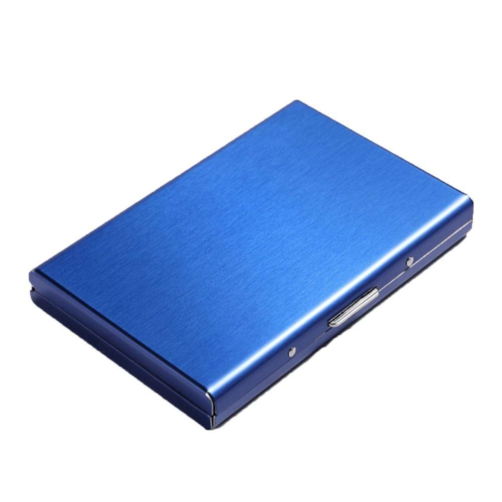 Stainless Steel Card Antimagnetic Case 10 Card Slots RFID Card Holder Bank Card Case  Travel