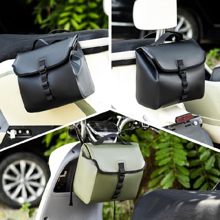 Weather Proof Saddlebag Motorcycle Bike Storage Bag with Expandable 5-10L Space Optimizing for Cycling City Commuting