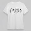 Men'S Soft Comfortable Classic T Shirt Autumn Plants Botanical Sketch Design