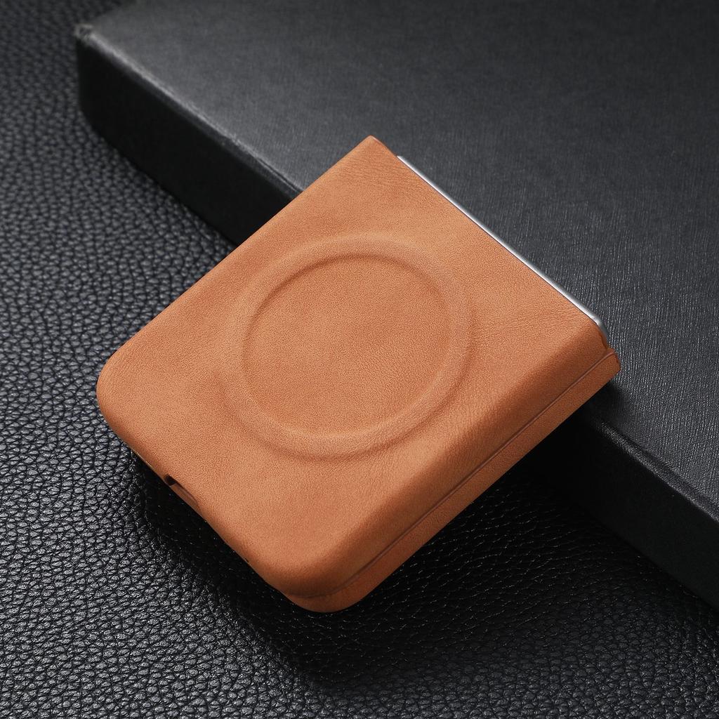 Applicable To Samsung Z Flip7 Mobile Phone Case Z Flip5 Skin Matte Wireless Magnetic Charging Anti-drop Mobile Phone Case