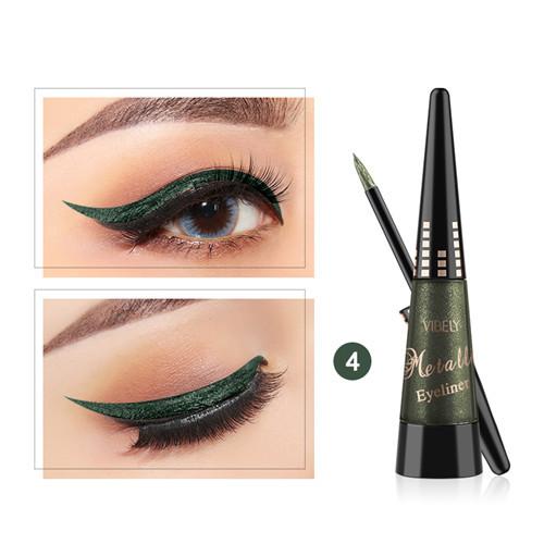 Pearlescent Color Eyeliner Waterproof Long-lasting Non-smudge Bright Shiny Sequin Diamond Liquid Eyeliner