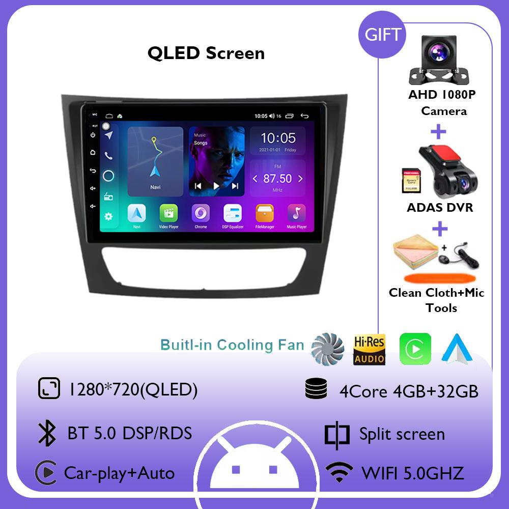 Android 14 Car Radio For Mercedes Benz E-class W211 E200 E220 E300 E350 E240 E270 E280 CLS CLASS W219 GPS Multimedia Player